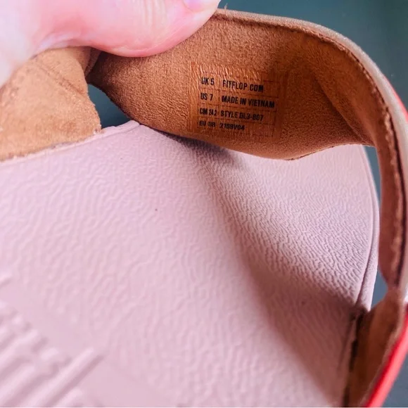 FITFLOP Lulu Pop Toe Post Sandal Emberglow - Picture 7 of 7